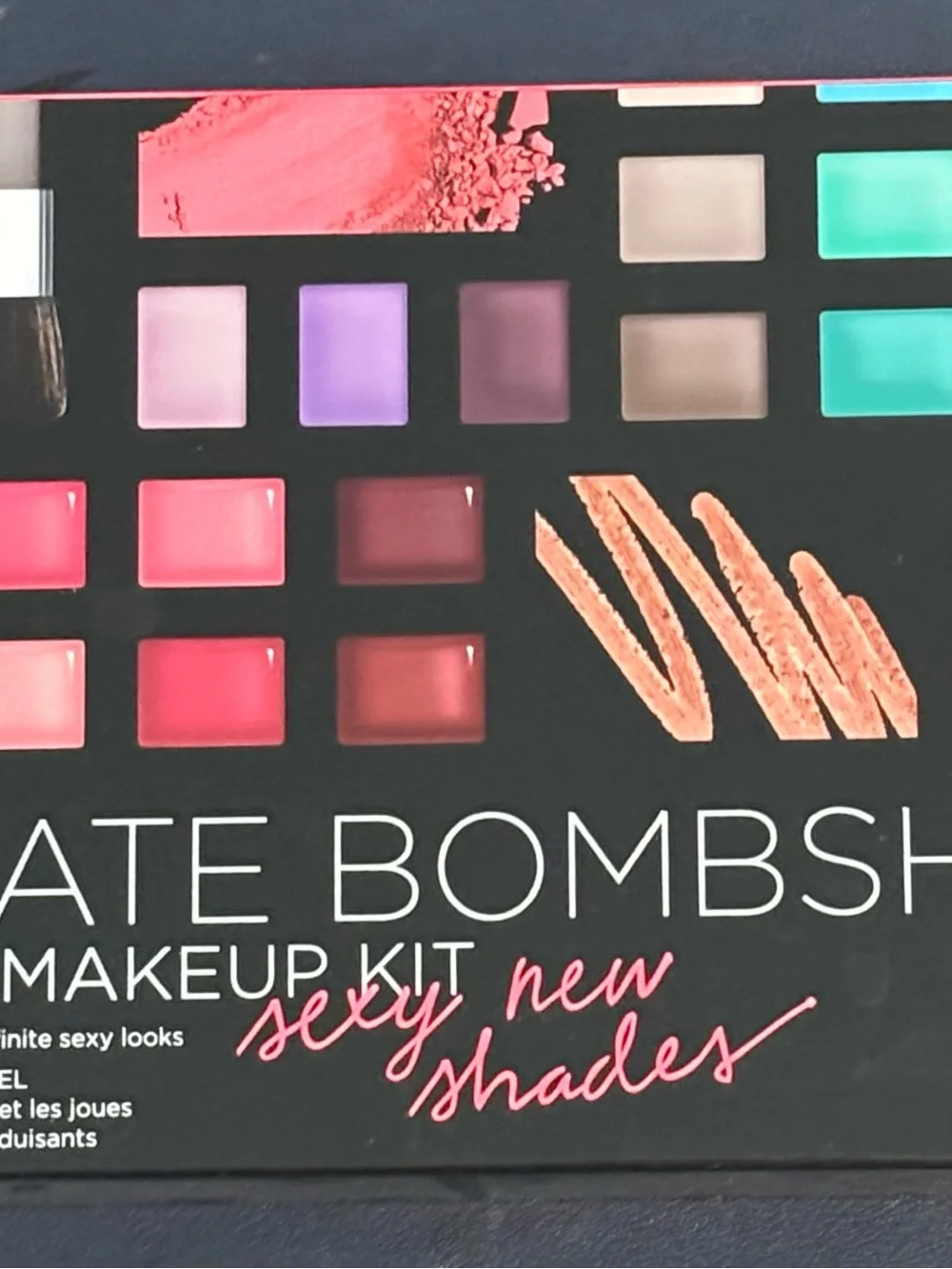 Victoria's Secret Eyeshadow & Lip Palette - Coral, Pink, Purple, Teal, Beige